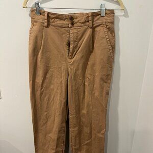 Everlane Pleated Pants Khaki Tan Size 2